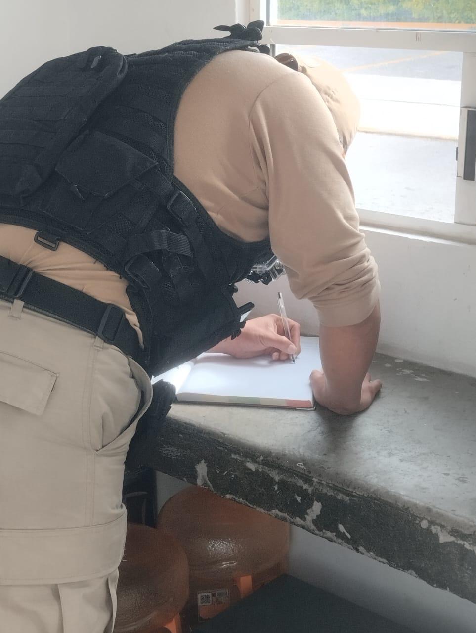 Registro en bitácora